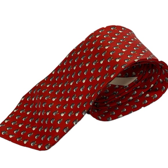 Salvatore Ferragamo snowman silk tie - Picture 3 of 8